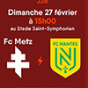 affiche FC METZ / FC NANTES