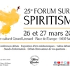 affiche 25è Forum sur le Spiritisme 