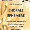 affiche Chorale éphémère - Fête de la Musique 2022