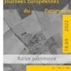 affiche Rallye patrimoine pour découvrir les curiosités architecturales du village - Journées du Patrimoine 2022